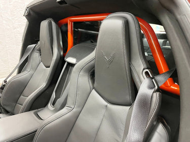 CMS Performance Deluxe Harness Bar for the Chevy C8 Corvette and Z06 install racing harness for track days HPDE